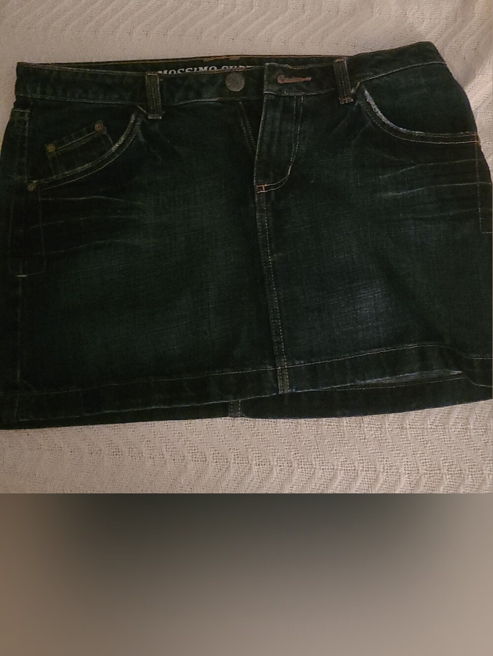 Mossimo Supply Co. Dark Blue Denim Mini Skirt